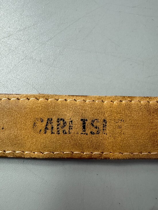 Vintage Carlisi Genuine Crocodile Leather Women\'s Belt, Size M main image 9